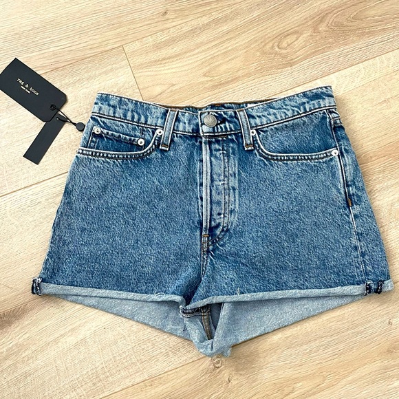 rag & bone Pants - Rag & Bone High-rise Jean Shorts